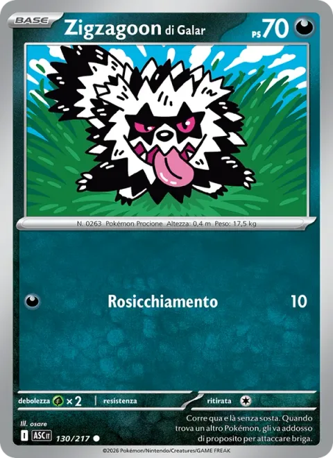 Galarian Zigzagoon [Gnaw]