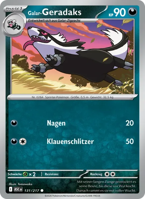 Galarian Linoone [Gnaw | Claw Slash]