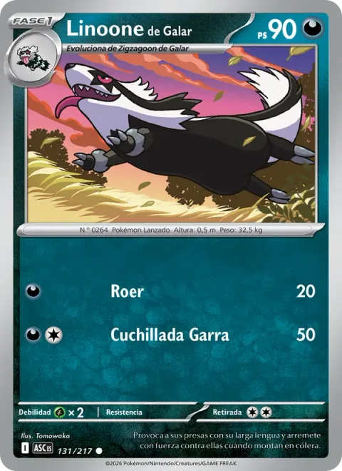 Galarian Linoone [Gnaw | Claw Slash]