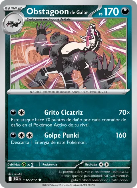 Galarian Obstagoon [Scarring Shout | Punk Smash]