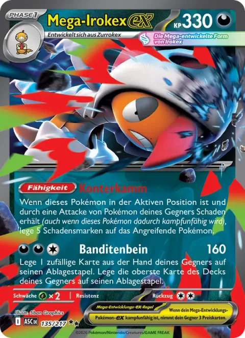 Mega Scrafty ex [Counterattacking Crest | Outlaw Leg]