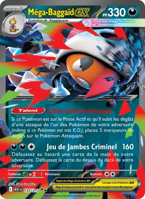Mega Scrafty ex [Counterattacking Crest | Outlaw Leg]