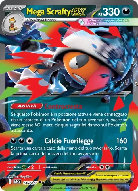 Mega Scrafty ex [Counterattacking Crest | Outlaw Leg]