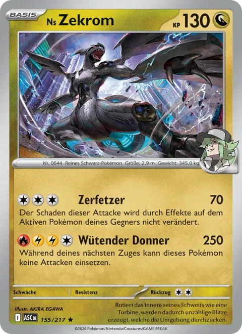 N's Zekrom [Shred | Rampaging Thunder]
