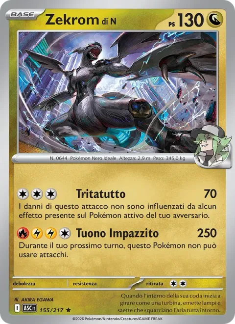 N's Zekrom [Shred | Rampaging Thunder]