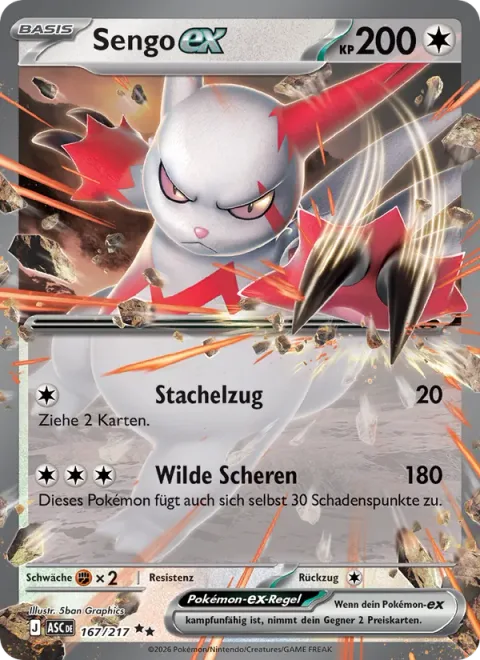 Zangoose ex [Spike Draw | Wild Scissors]