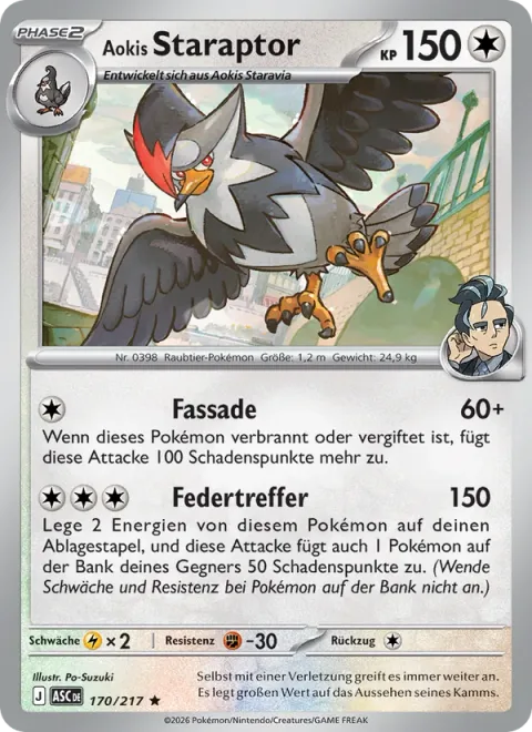 Larry's Staraptor [Facade | Feathery Strike]