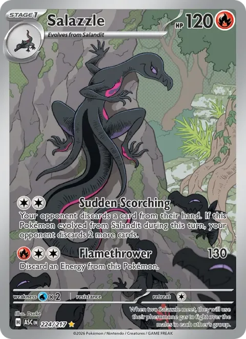 Salazzle [Sudden Scorching | Flamethrower]