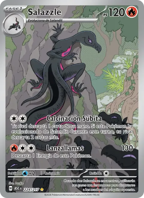 Salazzle [Sudden Scorching | Flamethrower]