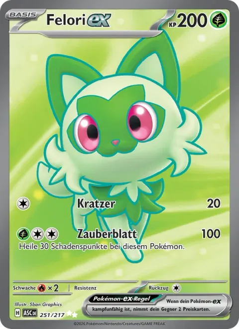 Sprigatito ex [Scratch | Magical Leaf]
