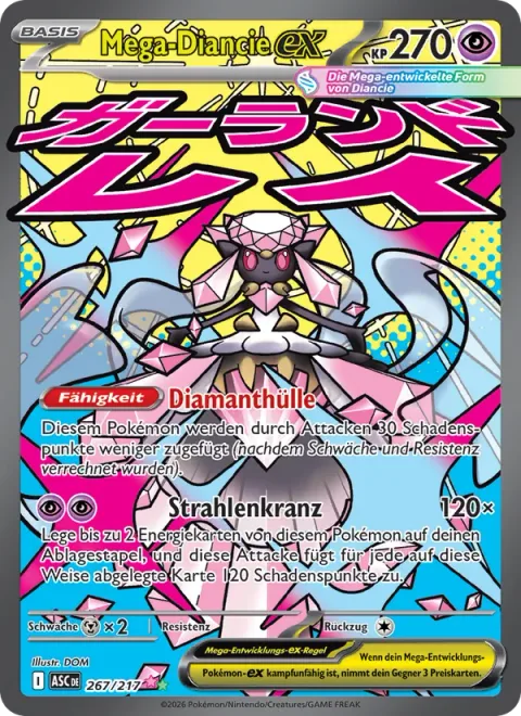 Mega Diancie ex [Diamond Coat | Garland Ray]