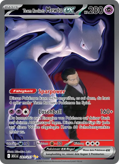 Team Rocket's Mewtwo ex [Power Saver | Erasure Ball]