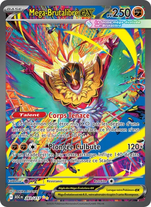 Mega Hawlucha ex [Tenacious Body | Somersault Dive]