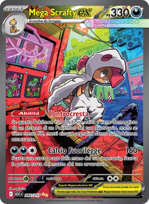 Mega Scrafty ex [Counterattacking Crest | Outlaw Leg]