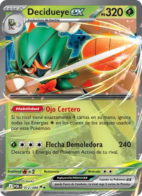 Decidueye ex [Sniper's Eye | Crushing Arrow]