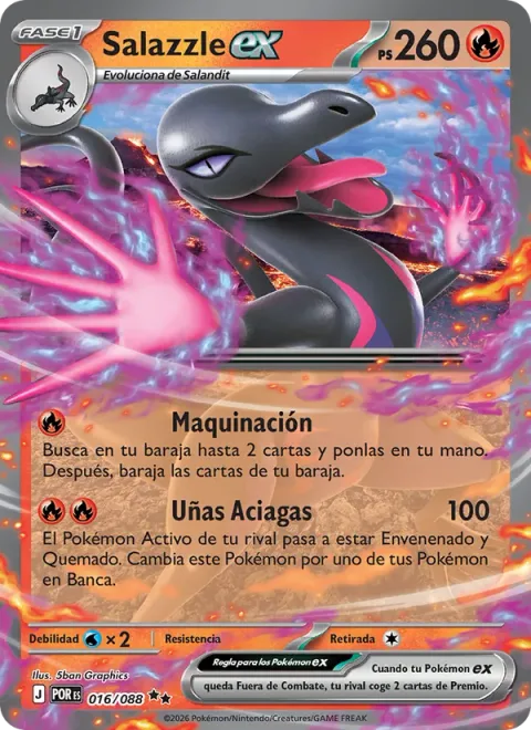 Salazzle ex [Nasty Plot | Dire Nails]