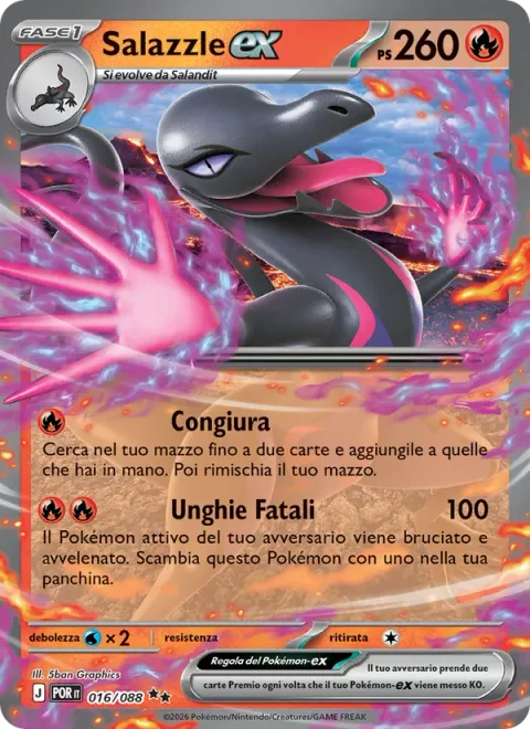 Salazzle ex [Nasty Plot | Dire Nails]
