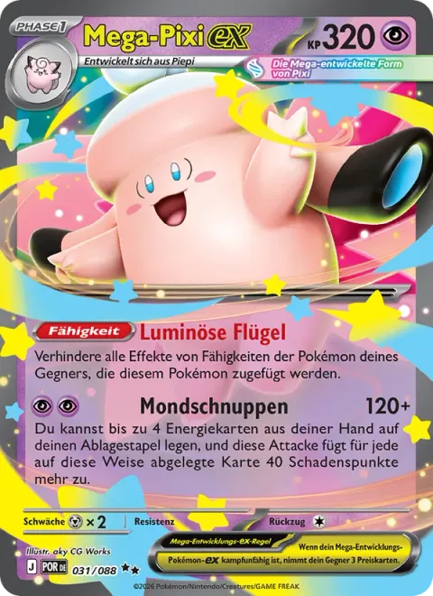 Mega Clefable ex [Luminous Wing | Shooting Moons]
