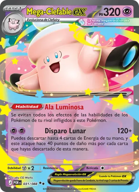 Mega Clefable ex [Luminous Wing | Shooting Moons]