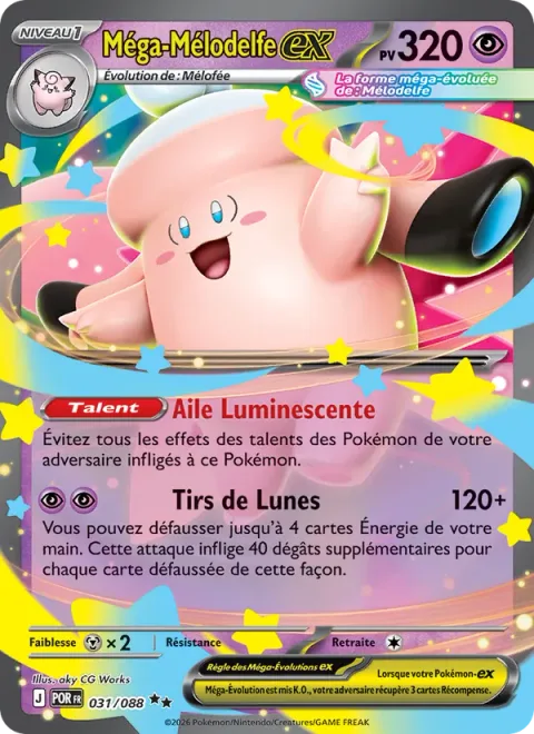 Mega Clefable ex [Luminous Wing | Shooting Moons]