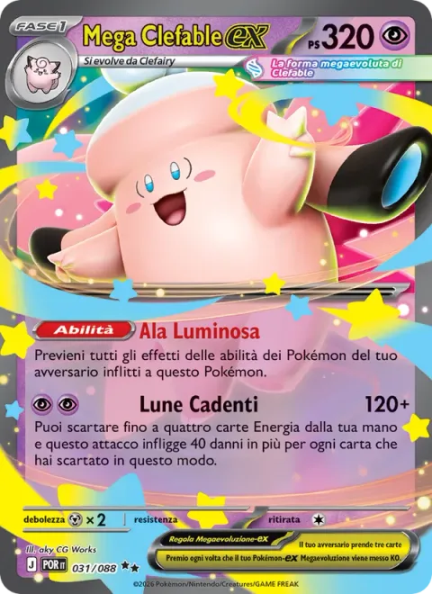 Mega Clefable ex [Luminous Wing | Shooting Moons]