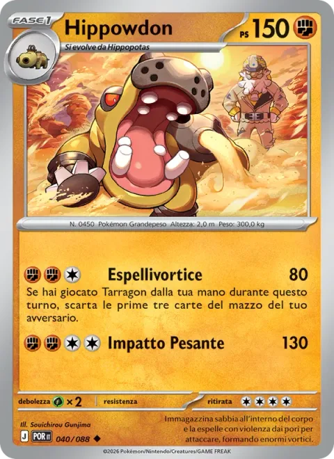 Hippowdon [Twister Spewing | Heavy Impact]
