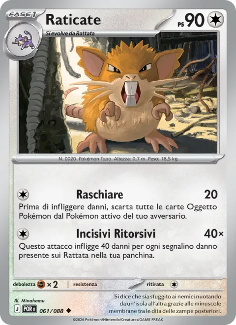 Raticate [Scrape Off | Retaliatory Incisors]