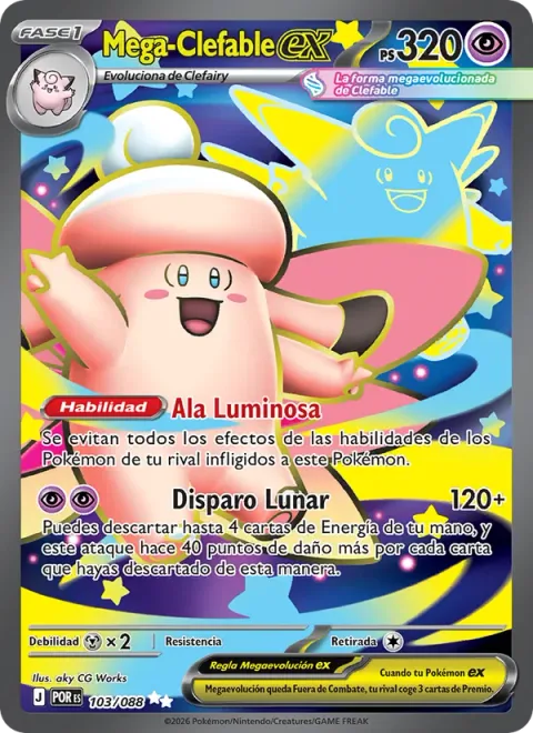 Mega Clefable ex [Luminous Wing | Shooting Moons]