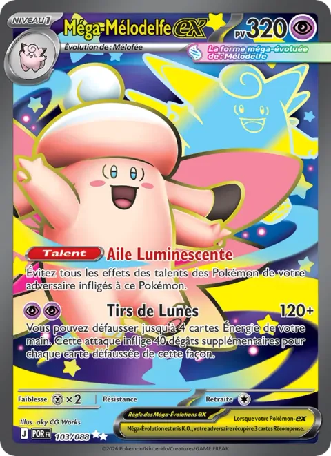 Mega Clefable ex [Luminous Wing | Shooting Moons]
