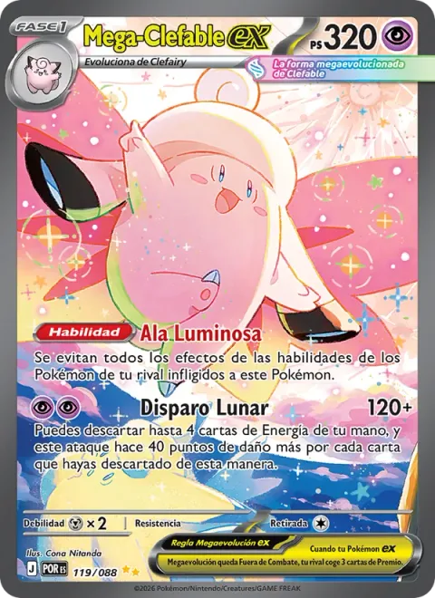 Mega Clefable ex [Luminous Wing | Shooting Moons]