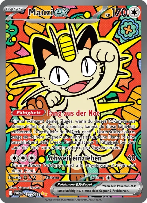 Meowth ex [Last-Ditch Catch | Tuck Tail]