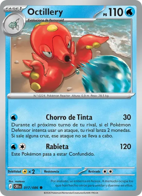 Octillery [Jet of Ink | Tantrum]