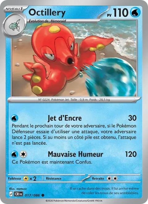 Octillery [Jet of Ink | Tantrum]