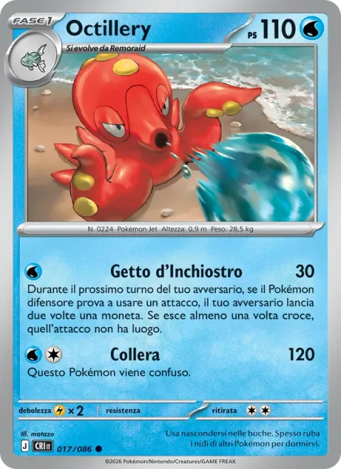 Octillery [Jet of Ink | Tantrum]