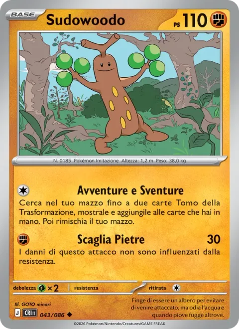 Sudowoodo [Trials and Trip-ulations | Rock Hurl]
