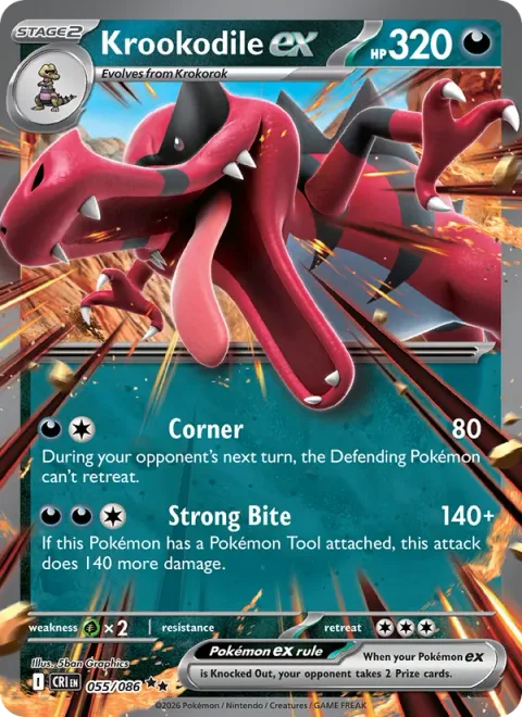 Krookodile ex [Corner | Strong Bite]