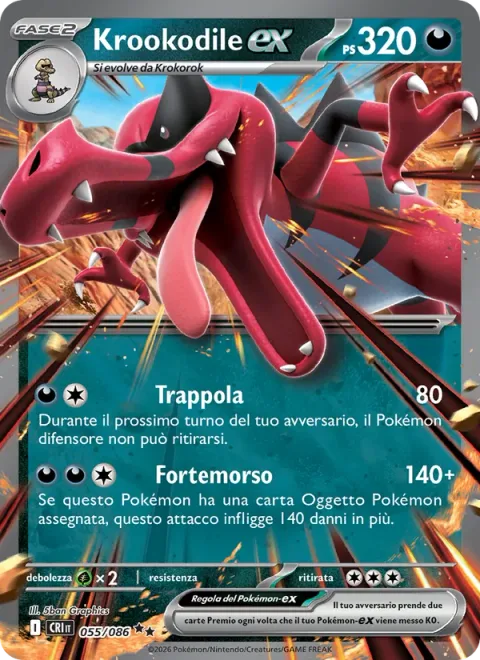 Krookodile ex [Corner | Strong Bite]