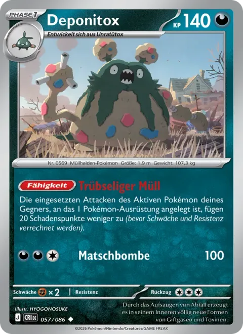 Garbodor [Gloomy Garbage | Sludge Bomb]