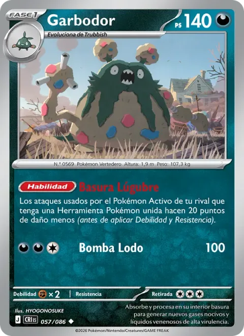 Garbodor [Gloomy Garbage | Sludge Bomb]