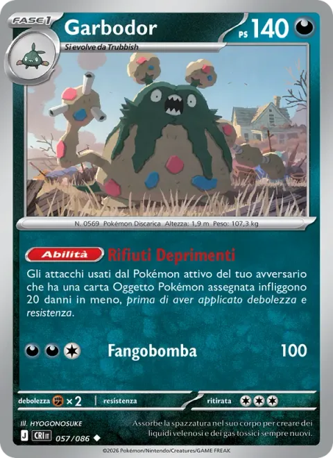 Garbodor [Gloomy Garbage | Sludge Bomb]
