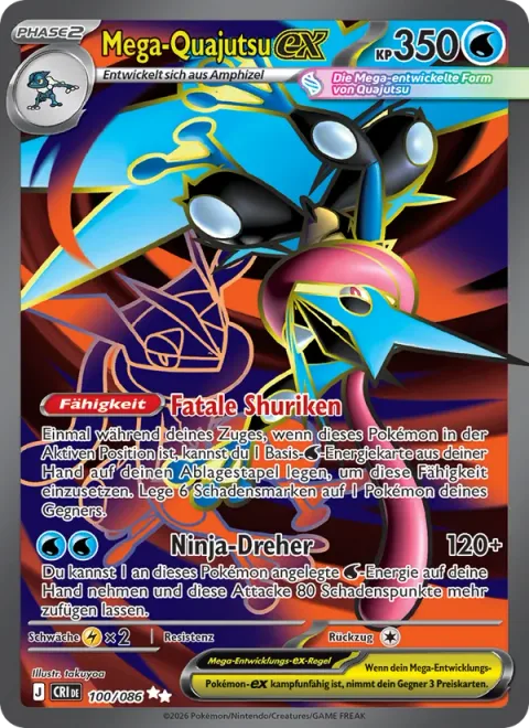 Mega Greninja ex [Mortal Shuriken | Ninja Spinner]
