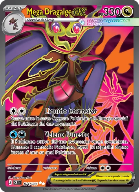 Mega Dragalge ex [Corrosive Liquid | Pernicious Poison]
