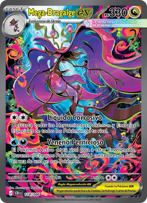 Mega Dragalge ex [Corrosive Liquid | Pernicious Poison]