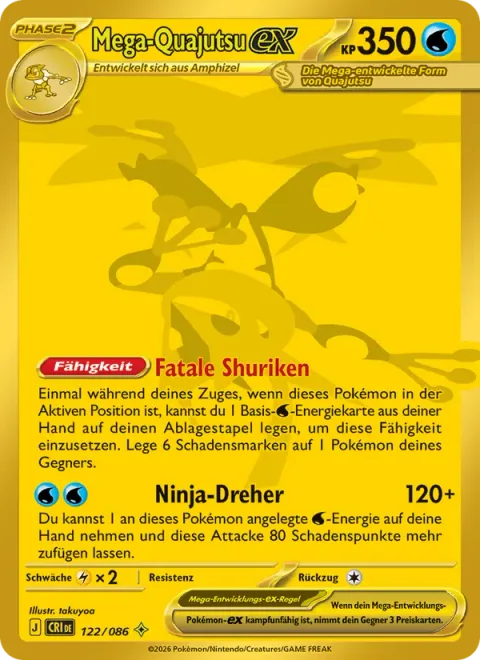 Mega Greninja ex [Mortal Shuriken | Ninja Spinner]