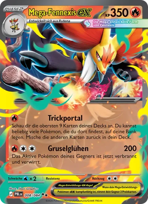 Mega Delphox ex [Trick Portal | Eerie Glow]