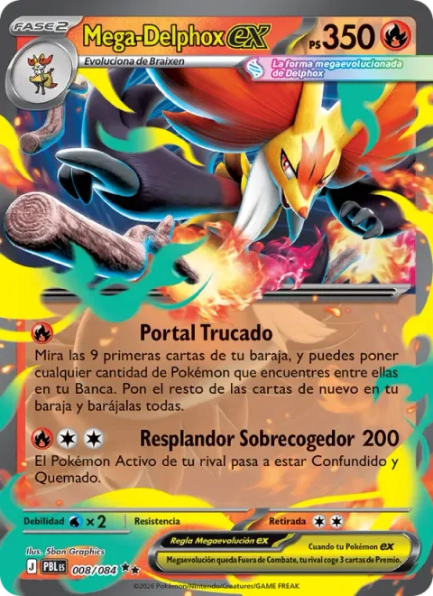 Mega Delphox ex [Trick Portal | Eerie Glow]