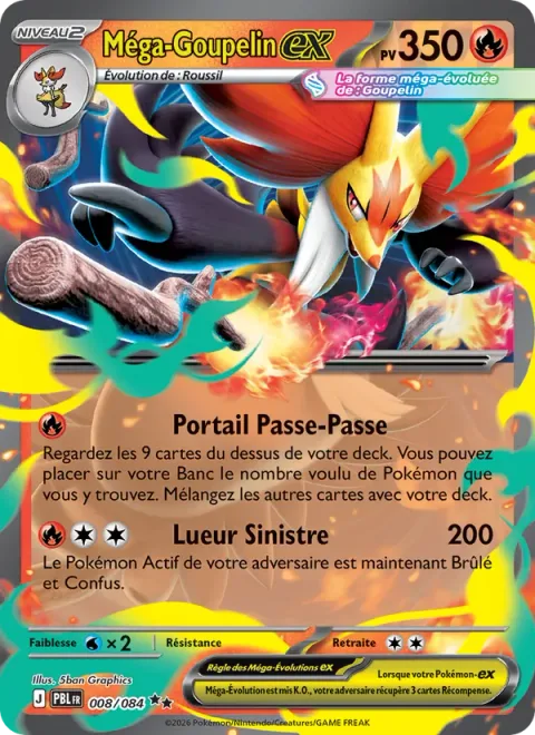 Mega Delphox ex [Trick Portal | Eerie Glow]