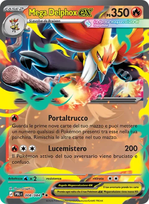 Mega Delphox ex [Trick Portal | Eerie Glow]
