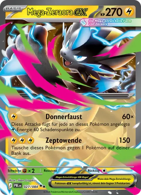 Mega Zeraora ex [Thunder Fist | Zepto Turn]