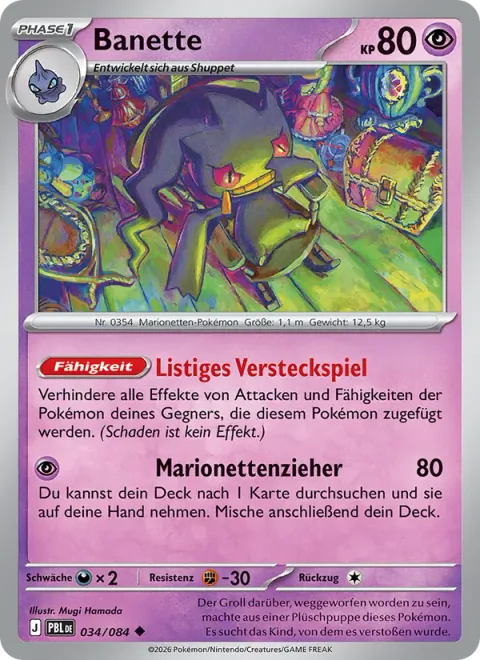 Banette [Hide 'n' Sneak | Puppet Pull]